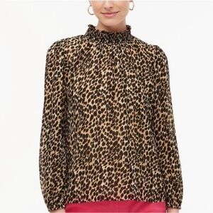 NWT J. Crew Leopard Print Blouse